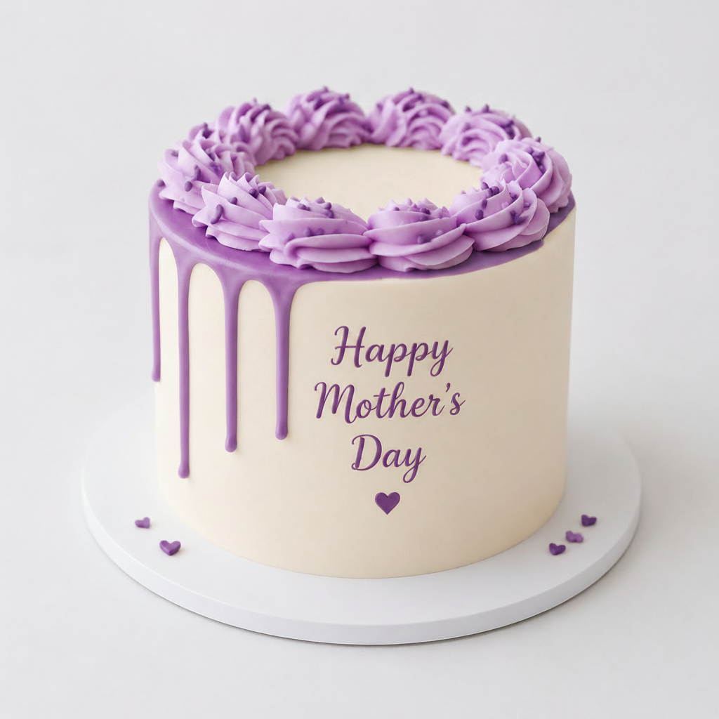 Purple Mother's Day Cake