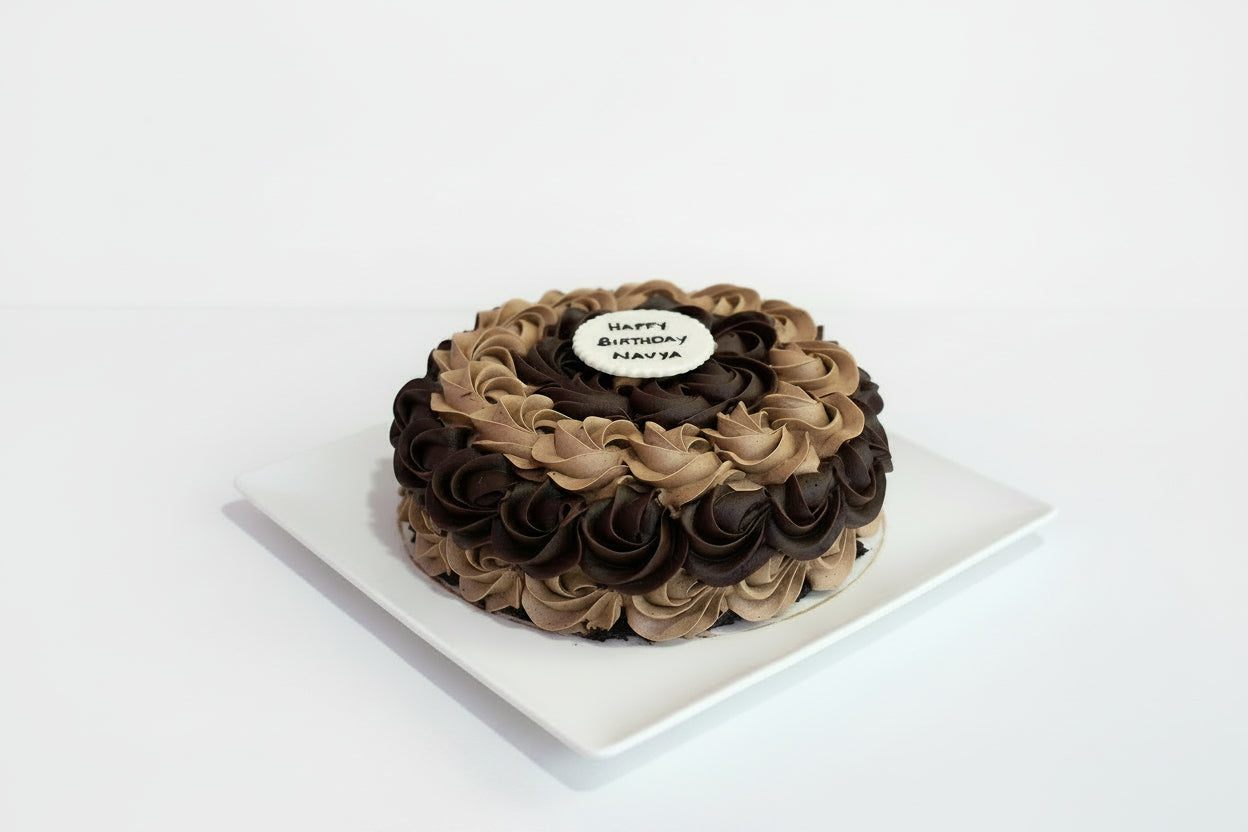 Choco Duet Cake (Mousse + Truffle)