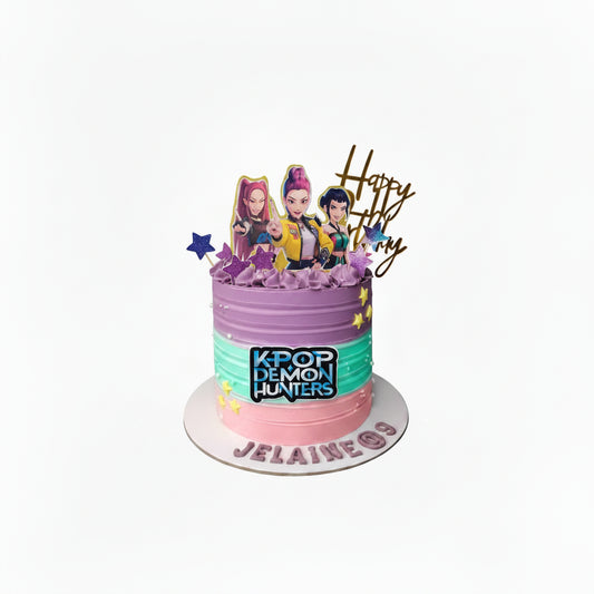 KPOP Demon Hunters Girl's Cake